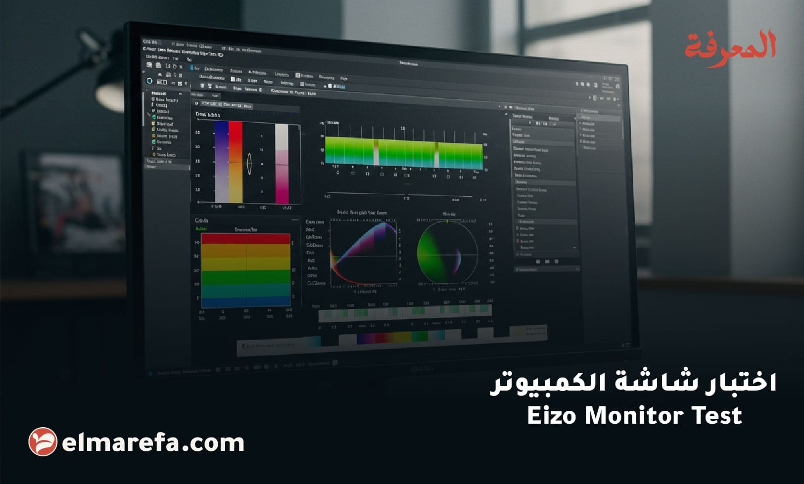 اختبار شاشة الكمبيوتر المستعملة على موقع Eizo Monitor Test